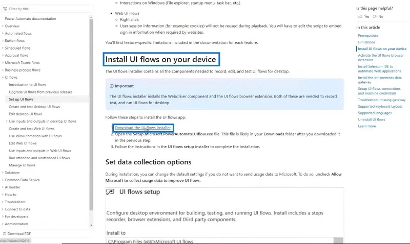 Power Automate UI Flow: Johdanto