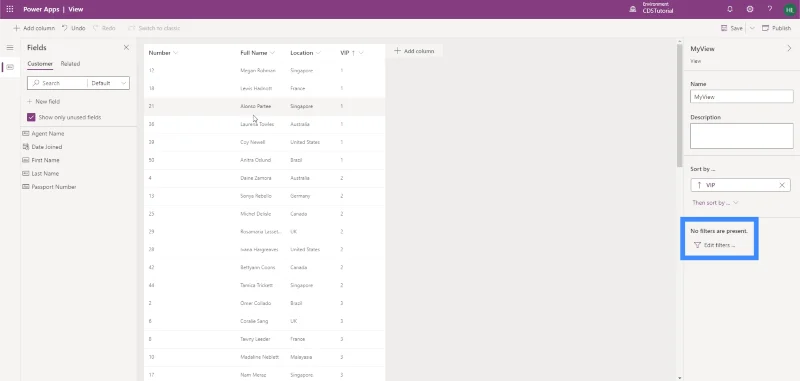PowerApps-näkymät ja -lomakkeet: Luominen ja mukauttaminen