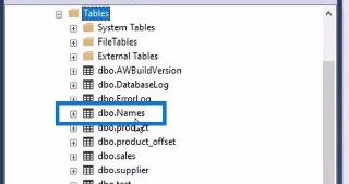 SQL-taulukon perustoiminnot
