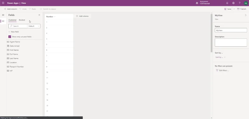 PowerApps-näkymät ja -lomakkeet: Luominen ja mukauttaminen