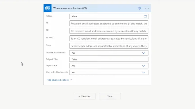 Hvordan analysere e-poster og fylle ut SharePoint-lister i Power Automate