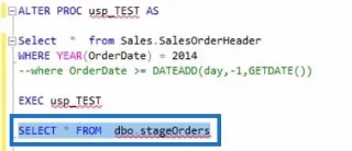 Tallennetut menettelyt SQL:ssä |  Yleiskatsaus