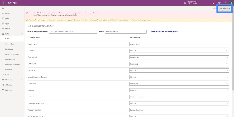 PowerApps-data: Sådan uploades og ses data i enheder