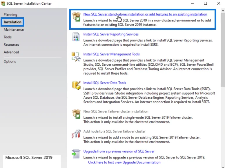 Sådan installeres SQL Server til LuckyTemplates
