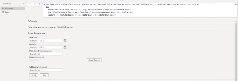 Udvidet datotabel Power Query M-funktion