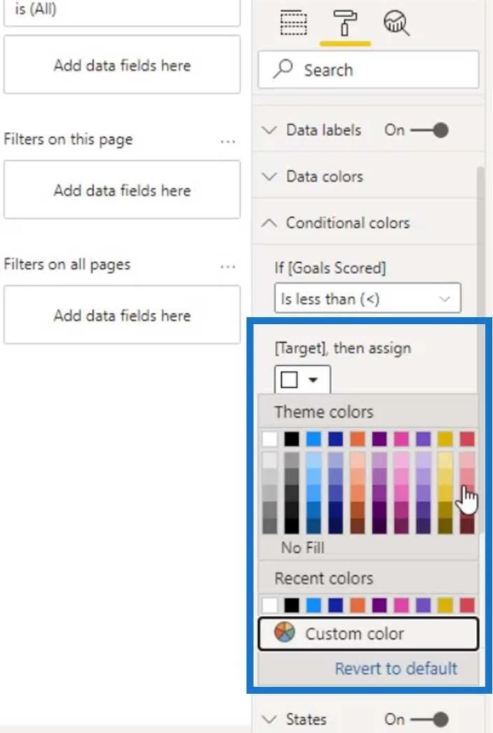 Bullet Charts: speciális egyéni látványelemek a LuckyTemplates számára