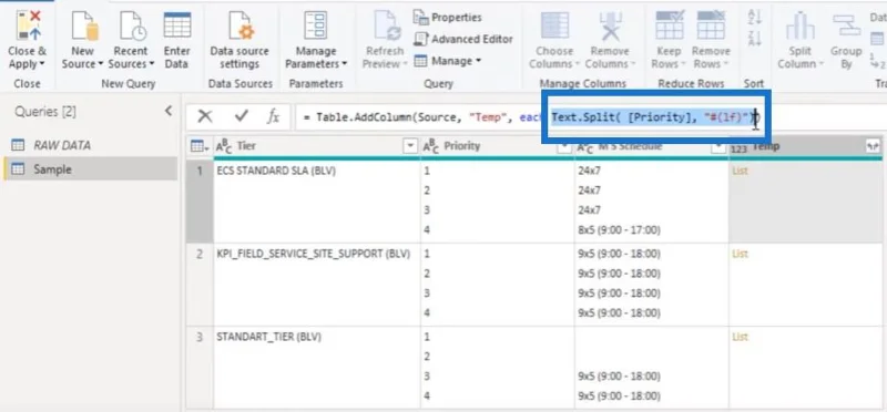 LuckyTemplates Column Split Power Query Tutorial: Hvordan dele flerlinjede Excel-celler i LuckyTemplates