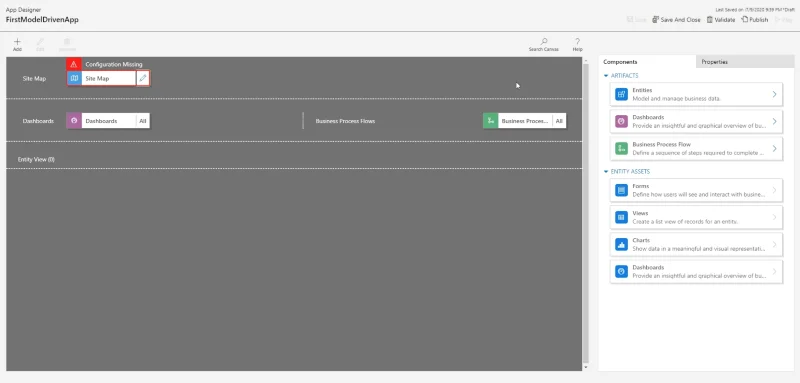 Power Apps modelldrevne apper: miljøoppsett og navigering