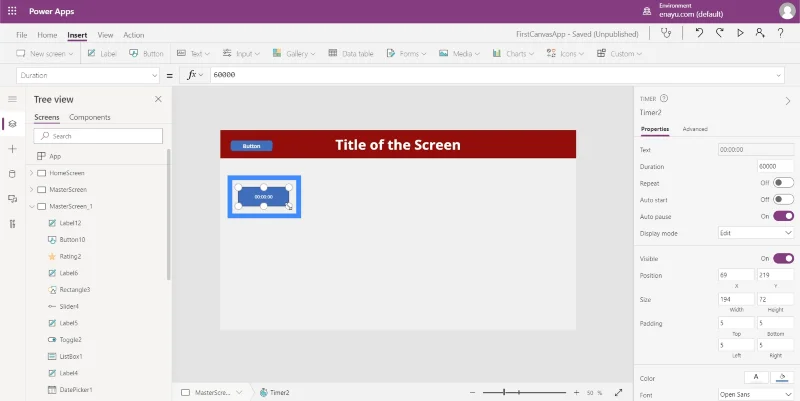 Bemeneti elemek és használatuk a Power Apps-ben