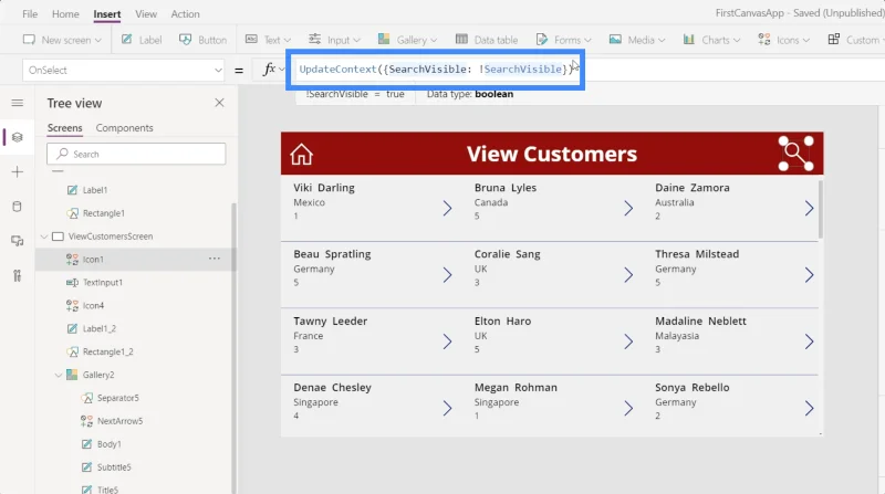 PowerApps-søkefelt: Slik legger du til og tilpasser