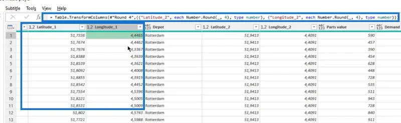 Etäisyyden ja suuntiman laskenta: LuckyTemplates Geospatial Analysis
