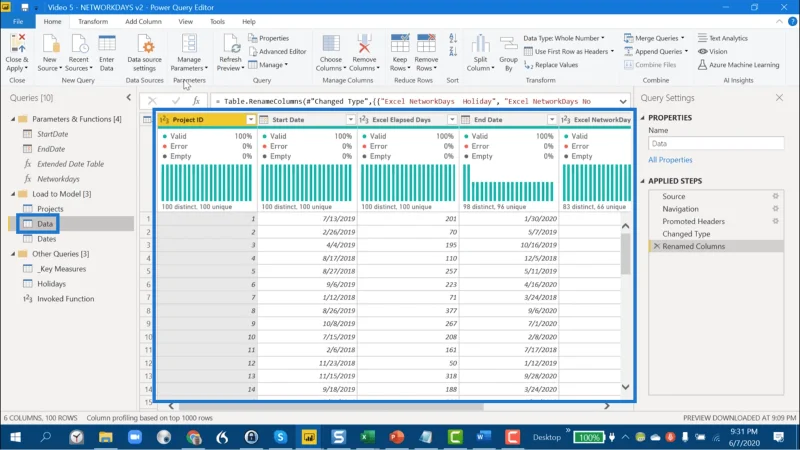 Beregn arbeidsdager mellom to datoer i LuckyTemplates