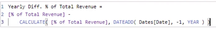 Dynaamisen prosenttiosuuden laskeminen kokonaismuutoksesta LuckyTemplates Time Intelligencen avulla