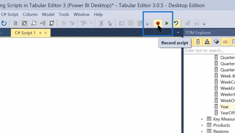 LuckyTemplates Tabellredigering 3: Automatiser med et skript