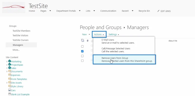 SharePoint-sivuston käyttöoikeuspyynnön mukauttaminen