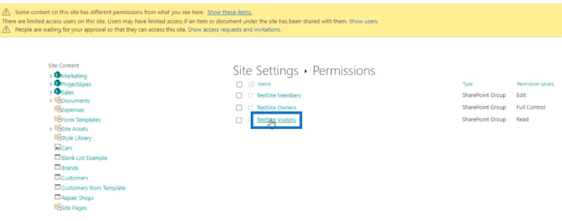 SharePoint-käyttöoikeudet: muuttaminen ja peruuttaminen