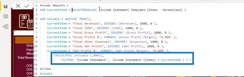 LuckyTemplates Financial Dashboard: Komplette tabelltilpasningstips