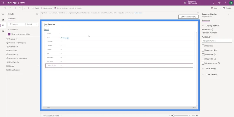 PowerApps-näkymät ja -lomakkeet: Luominen ja mukauttaminen