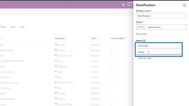 PowerApps-skjema: Legge til og endre felt