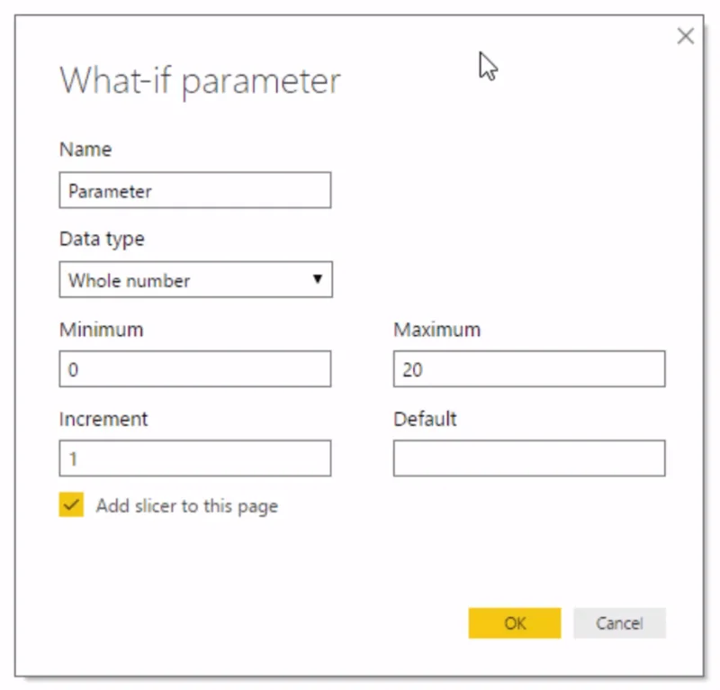LuckyTemplates 'What-If'-parameterfunksjon