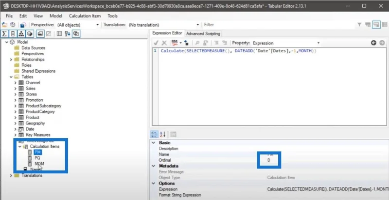 Brug tabeleditor til at oprette beregningsgrupper i LuckyTemplates