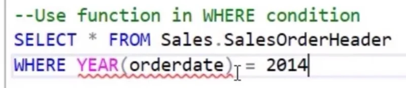 SQL WHERE -lauseke tietojen suodattamiseen