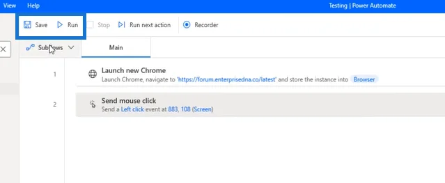 Power Automate Desktop: Slik bruker du Send museklikk-funksjonen