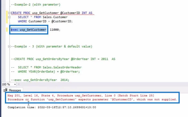 Tallennetut menettelyt SQL:ssä |  Yleiskatsaus