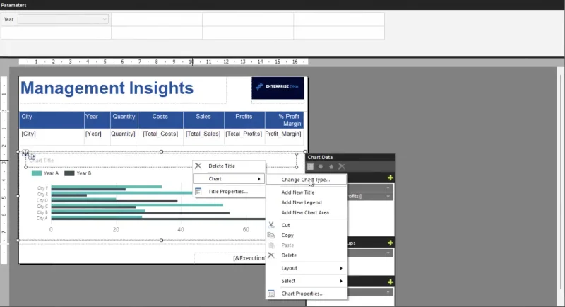Rapportbygger i LuckyTemplates: Formatering av objekter og visualiseringer