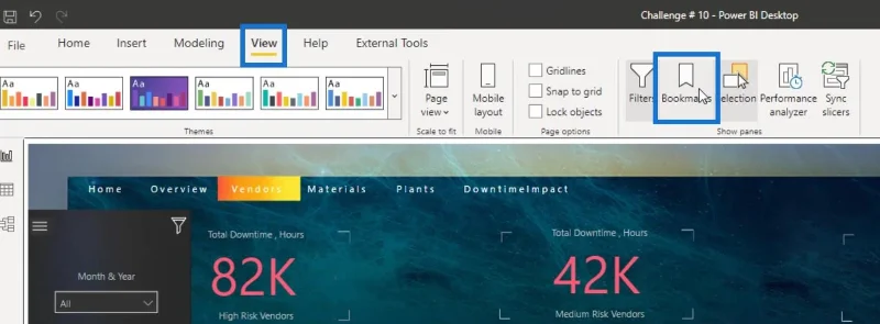LuckyTemplates interaktive rapporter: Navigation og bogmærker