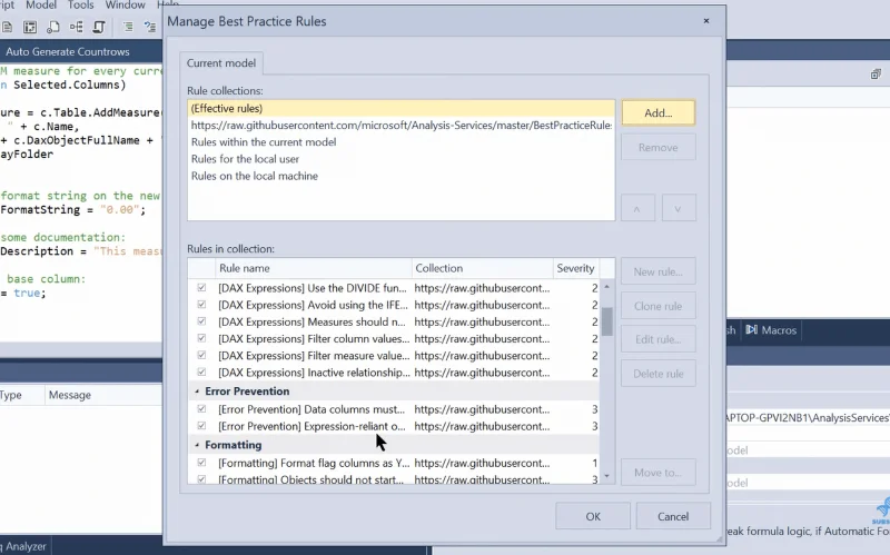 LuckyTemplates Tabellredigering 3: Automatiser med et skript