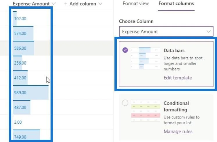 Vis formatering i SharePoint
