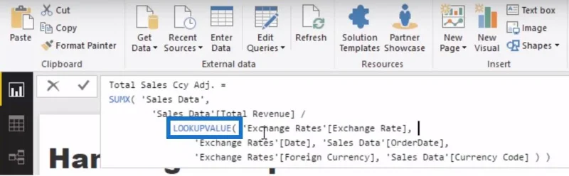 Logik med flere valutaer i LuckyTemplates – ET LOOKUPVALUE Eksempel