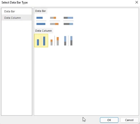 Hvordan formatere et SSRS Report Builder-datastolpediagram