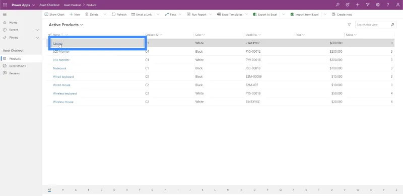 Power Apps modelldrevne apper: miljøoppsett og navigering