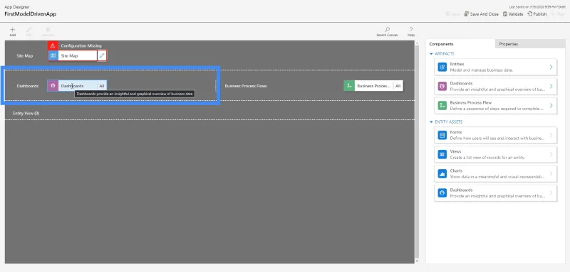 Power Apps modelldrevne apper: miljøoppsett og navigering