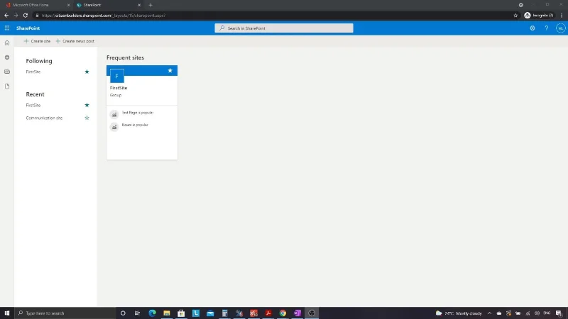SharePoint Tutorial: Oprettelse af et nyt websted