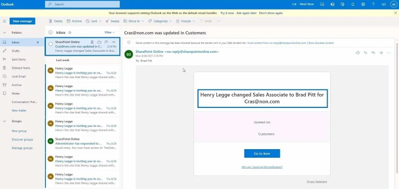SharePoint Automate -ominaisuus | Esittely