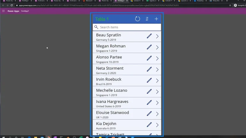 Príručka Microsoft Power Apps |  Kontrola chýb