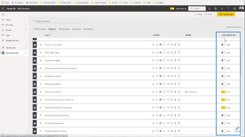 Oprettelse af dashboards og apps i LuckyTemplates Service