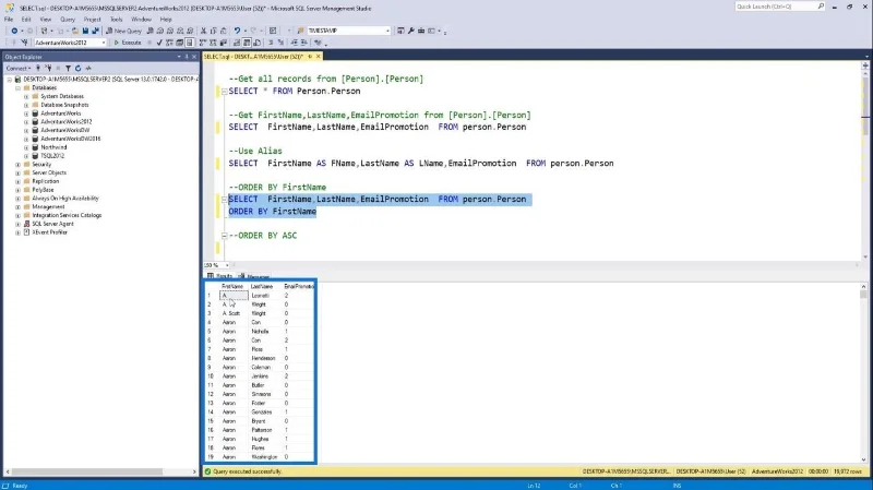 SQL SELECT -lauseke: Johdanto