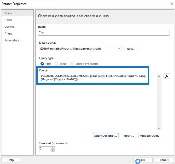 Bruk kaskadeparametere for å filtrere data i LuckyTemplates Report Builder