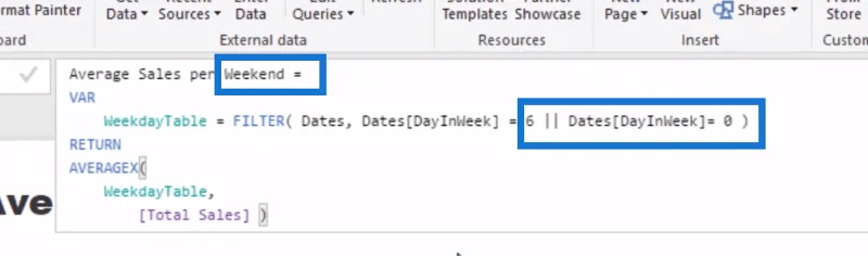 Beregning af gennemsnit i LuckyTemplates: Isolering af resultater på ugedage eller weekender ved hjælp af DAX