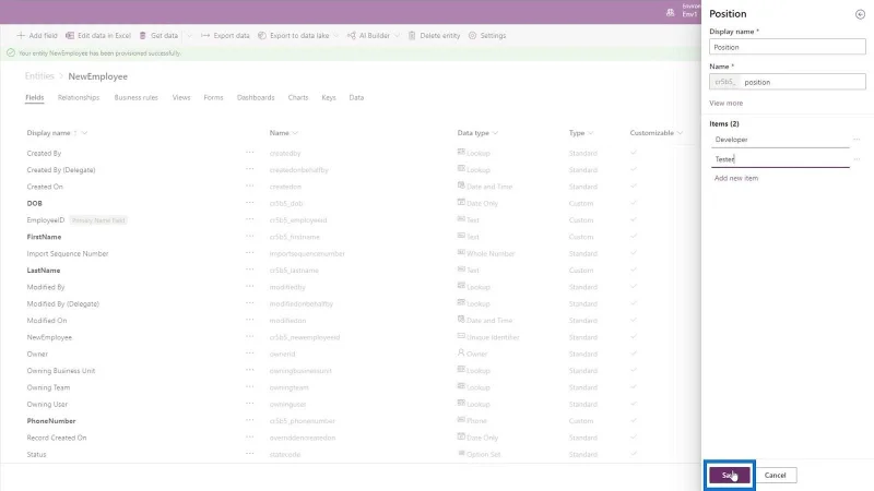 Common Data Service Entity Creation – LuckyTemplates