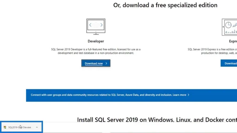 SQL Server download og installation