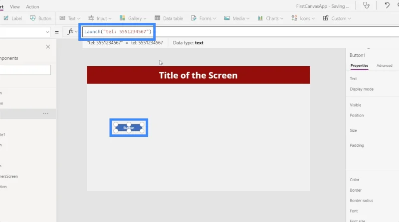 PowerApps-startfunksjon: Slik starter du andre tjenester fra appen din