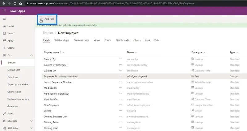 Common Data Service Entity Creation – LuckyTemplates