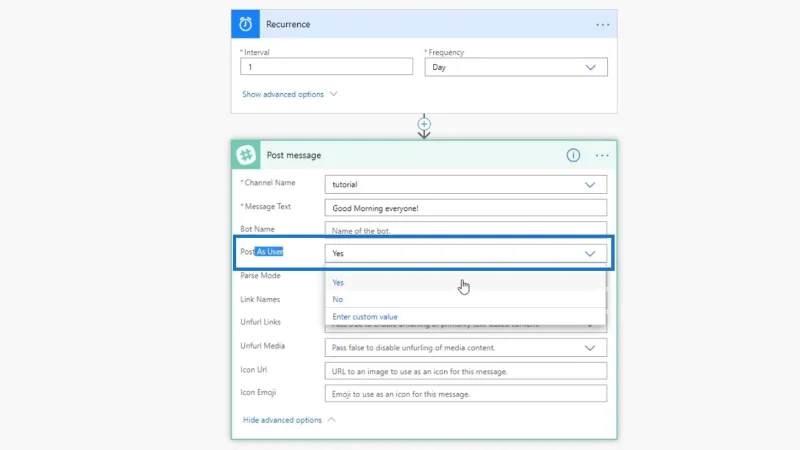 Planlagte arbejdsgange i Microsoft Power Automate