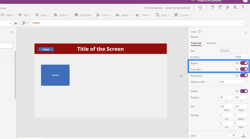 Bemeneti elemek és használatuk a Power Apps-ben