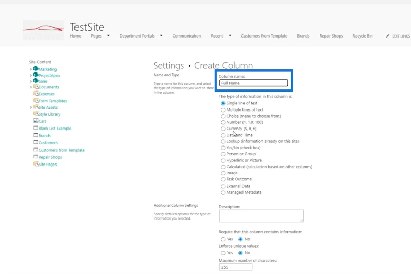 SharePoint-listekalendervisningen